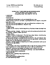 Giáo án Địa lí 9 - Tuần 22, Bài: Vùng đồng bằ