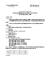 Giáo án Địa lí 9 - Tuần 26, Bài: Ôn tập - Trầ