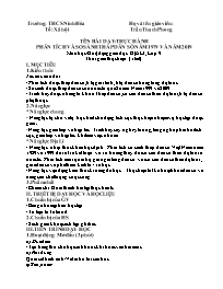 Giáo án Địa lí 9 - Tuần 3 - Trần Thanh Phong