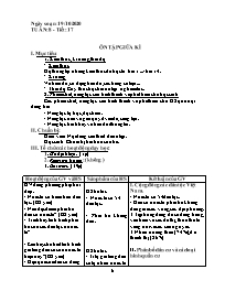 Giáo án Địa lí 9 - Tuần 8: Ôn tập giữa kì - N