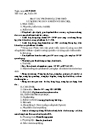 Giáo án Địa lí Lớp 9 - Tuần 10 - Năm học 2019