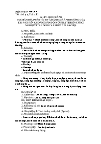 Giáo án Địa lí Lớp 9 - Tuần 11 - Năm học 2019
