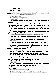 Giáo án Địa lí Lớp 9 - Tuần 27 - Năm học 2019