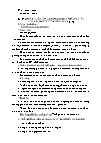 Giáo án Địa lí Lớp 9 - Tuần 28 - Năm học 2019