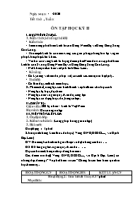 Giáo án Địa lí Lớp 9 - Tuần 29 - Năm học 2019