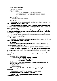 Giáo án Địa lí Lớp 9 - Tuần 4 - Năm học 2019-