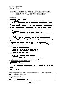 Giáo án Địa lí Lớp 9 - Tuần 4 - Năm học 2020-