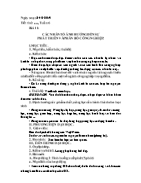 Giáo án Địa lí Lớp 9 - Tuần 6 - Năm học 2019-