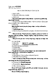 Giáo án Địa lí Lớp 9 - Tuần 8 - Năm học 2019-