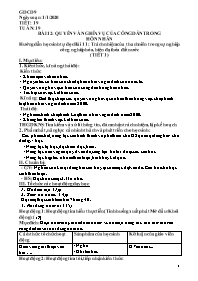 Giáo án GDCD 9 - Tiết 19, Bài 12: Quyền và ng