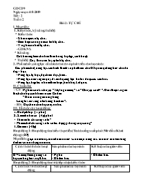 Giáo án GDCD 9 - Tiết 2, Bài 2: Tự chủ - Năm 