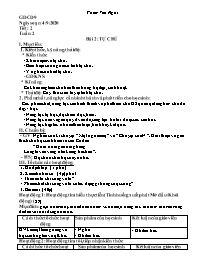 Giáo án GDCD 9 - Tiết 2, Bài 2: Tự chủ - Năm