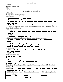 Giáo án GDCD 9 - Tiết 4, Bài 4: Bảo vệ hòa bì