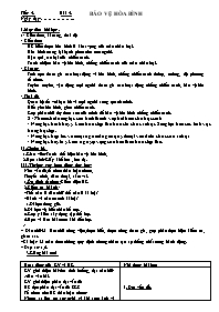 Giáo án GDCD 9 - Tiết 4, Bài 4: Bảo vệ Hòa Bì