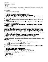 Giáo án GDCD 9 - Tiết 8, Bài 7: Kế thừa và ph