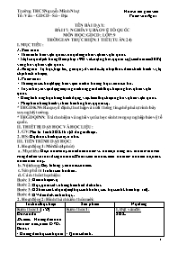 Giáo án GDCD 9 - Tuần 24, Bài 17: Nghĩa vụ bả