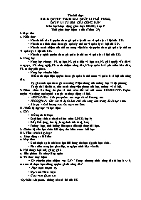 Giáo án GDCD 9 - Tuần 27, Bài 16: Quyền tham 