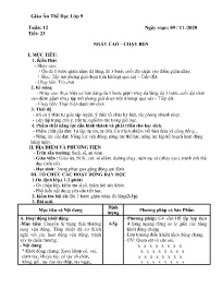 Giáo án Giáo dục thể chất 9 - Tuần 12 - Năm h