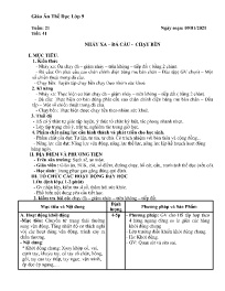 Giáo án Giáo dục thể chất 9 - Tuần 21 - Năm h