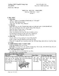 Giáo án Giáo dục thể chất 9 - Tuần 22 - Năm h