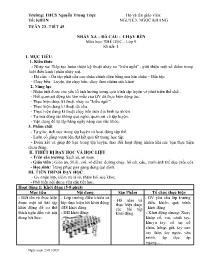 Giáo án Giáo dục thể chất 9 - Tuần 23 - Năm h