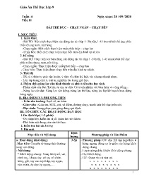 Giáo án Giáo dục thể chất 9 - Tuần 6 - Năm họ