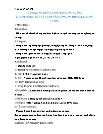 Giáo án Hình học 9 (CV5512) - Chương I: Hệ th