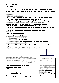 Giáo án Hình học 9 - Tiết 1, Bài 1: Một số hệ