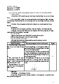 Giáo án Hình học 9 - Tuần 13 - Năm học 2019-2