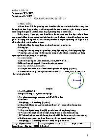 Giáo án Hình học 9 - Tuần 17 - Năm học 2019-2