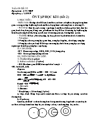 Giáo án Hình học 9 - Tuần 18 - Năm học 2019-2