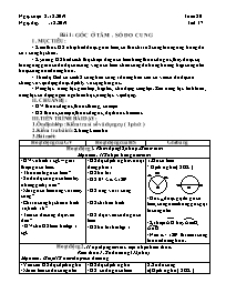 Giáo án Hình học 9 - Tuần 20 - Năm học 2019-2