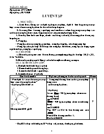 Giáo án Hình học 9 - Tuần 22 - Năm học 2019-2