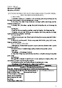 Giáo án Hình học 9 - Tuần 7 - Năm học 2019-20