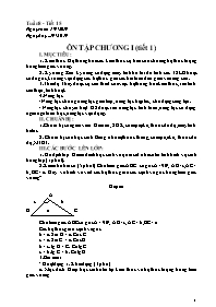 Giáo án Hình học Lớp 9 - Tuần 8 - Năm học 201