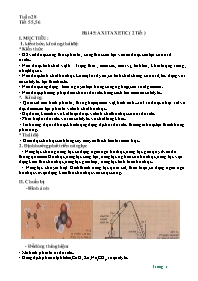 Giáo án Hóa học 9 - Tiết 55+56, Bài 45: Axit 