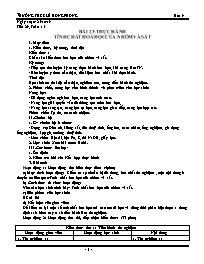 Giáo án Hóa học 9 - Tuần 15 - Năm học 2019-20