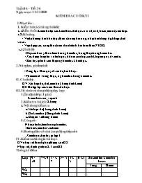 Giáo án Hóa học 9 - Tuần 16 - Năm học 2020-20