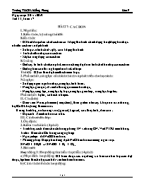 Giáo án Hóa học 9 - Tuần 17 - Năm học 2019-20