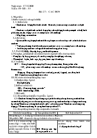 Giáo án Hóa học 9 - Tuần 18 - Năm học 2020-20