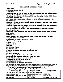 Giáo án Hóa học 9 - Tuần 2 - Năm học 2020-202