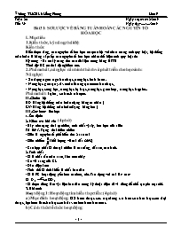 Giáo án Hóa học 9 - Tuần 20 - Năm học 2019-2020 - Trường THCS Lê Hồng Phong