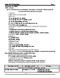 Giáo án Hóa học 9 - Tuần 21 - Năm học 2019-2020 - Trường THCS Lê Hồng Phong