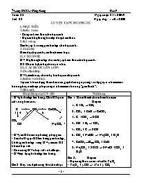 Giáo án Hóa học 9 - Tuần 22 - Năm học 2019-2020 - Trường THCS Lê Hồng Phong