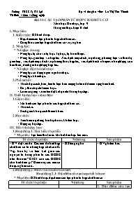 Giáo án Hóa học 9 - Tuần 23 - La Thị Thu Than