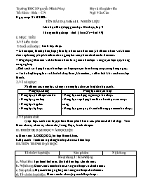 Giáo án Hóa học 9 - Tuần 25 - Năm học 2020-20