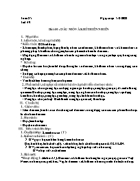 Giáo án Hóa học 9 - Tuần 25 - Năm học 2021-20