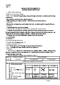 Giáo án Hóa học 9 - Tuần 26 - Năm học 2021-20