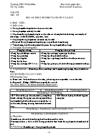 Giáo án Hóa học 9 - Tuần 30+31 - Huỳnh Thị Cẩ