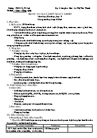 Giáo án Hóa học 9 - Tuần 31 - La Thị Thu Than